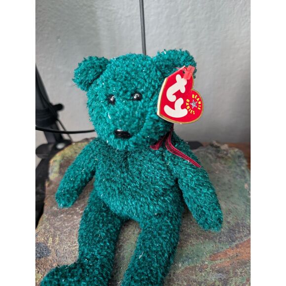 Other - Teddy the Holiday Bear – TY Beanie Baby – MWMT – 2001 – Retired
